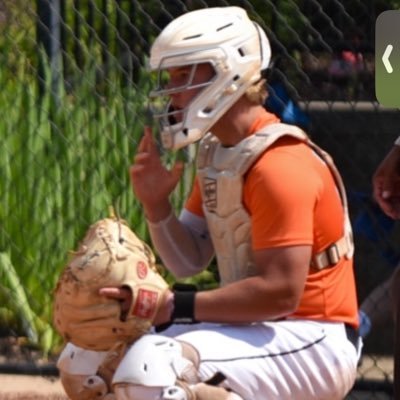 Andrew behind the plate